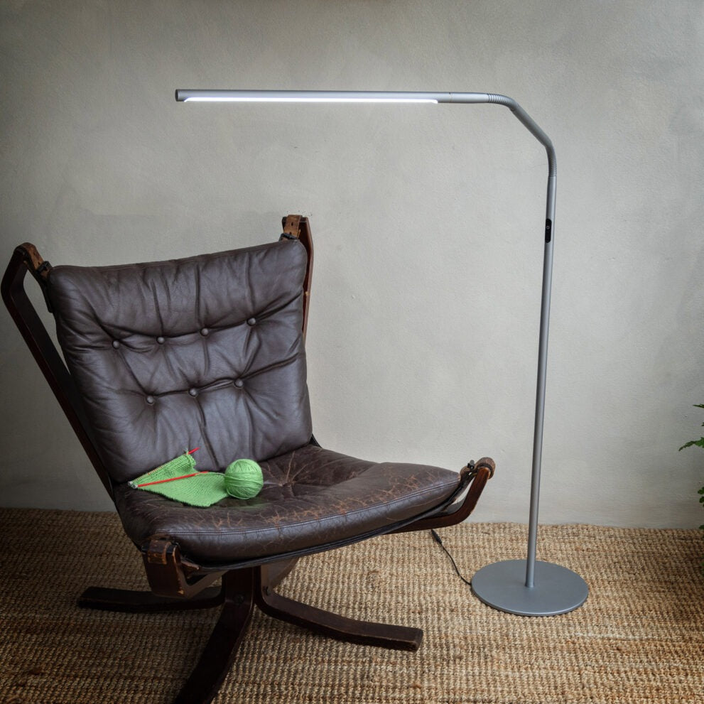 Slimline 4 Floor Lamp - Ice Grey